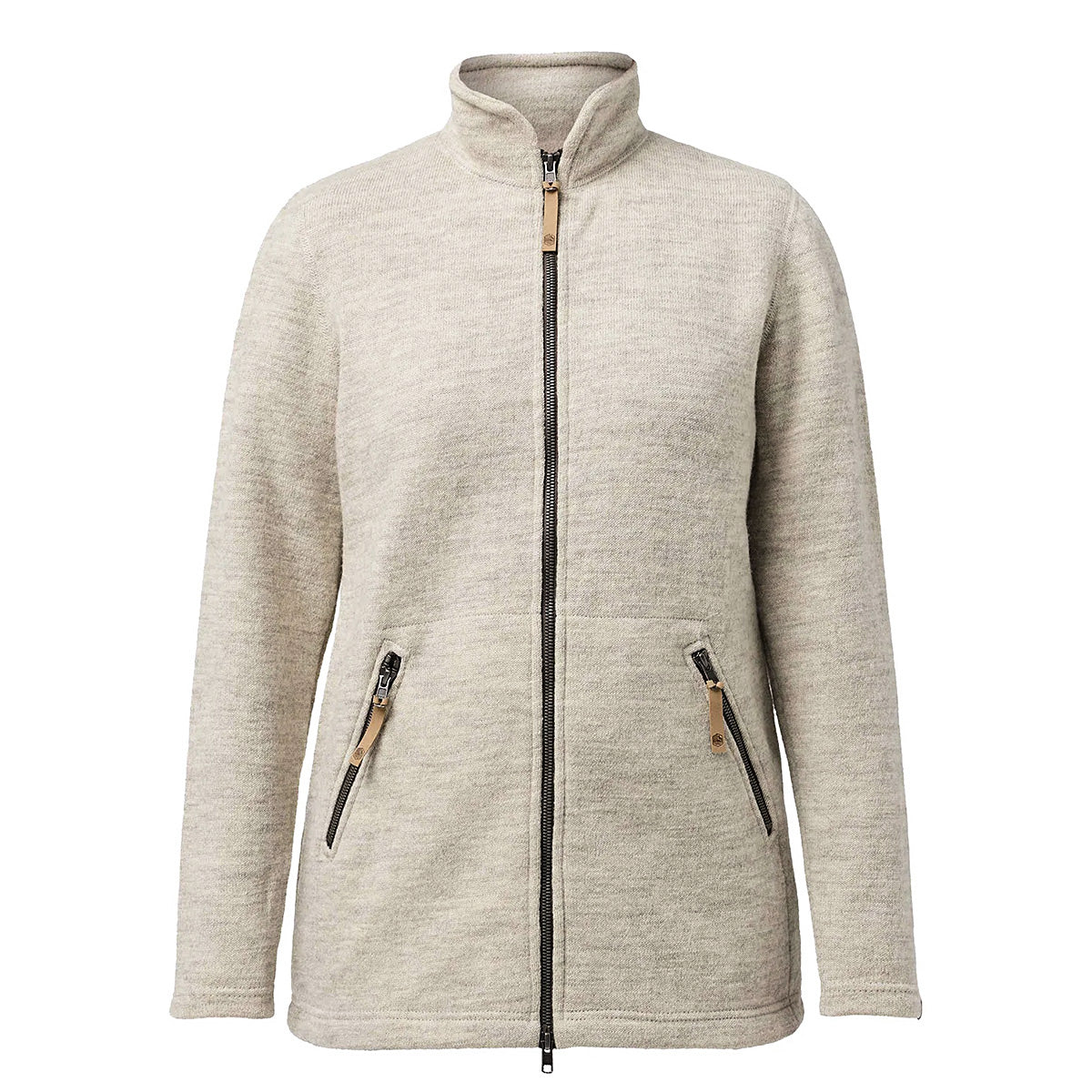 Ivanhoe Knitted in Sweden - NLS Twig Long FZ | women's full-zip cardigan