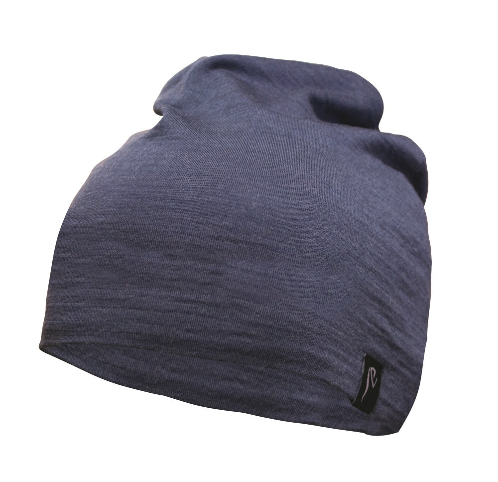 Ivanhoe Knitted in Sweden - Underwool hat | muts van merinowol Steel blue