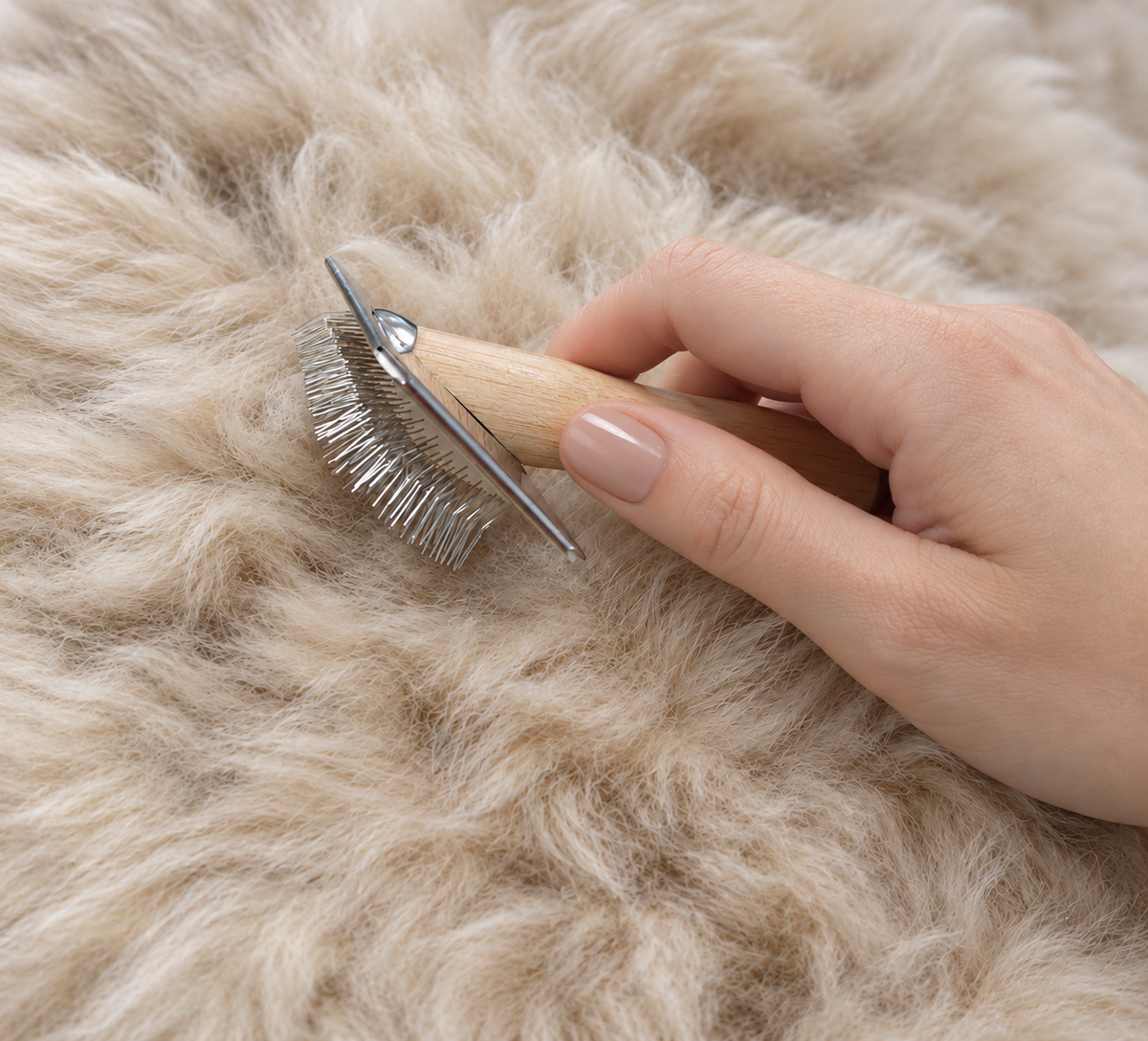 Texelana | fur brush bamboo
