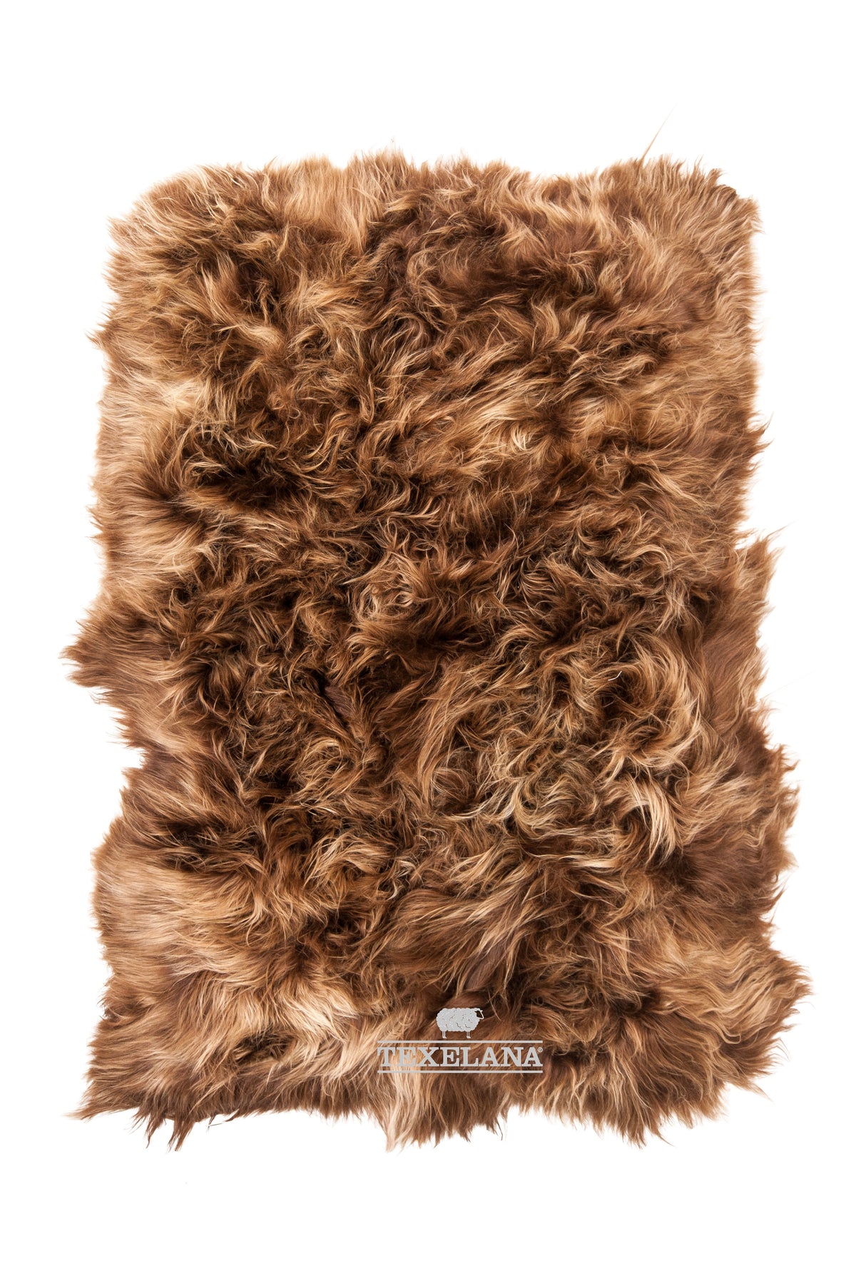 Buy Icelandic long-haired rug - rust brown | Texelana