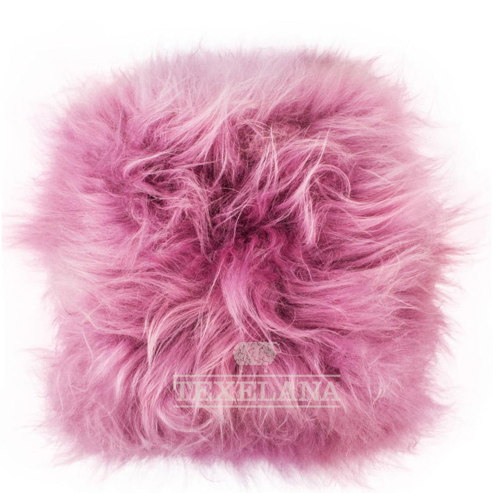 Texelana - decorative sheepskin cushion | long-haired, single sided