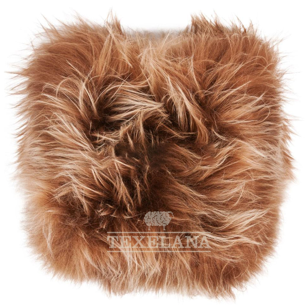 Texelana - decorative sheepskin cushion | long-haired, single sided