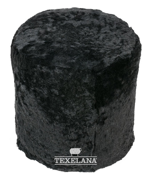 Texelana - pouf of Icelandic sheepskin | dull black