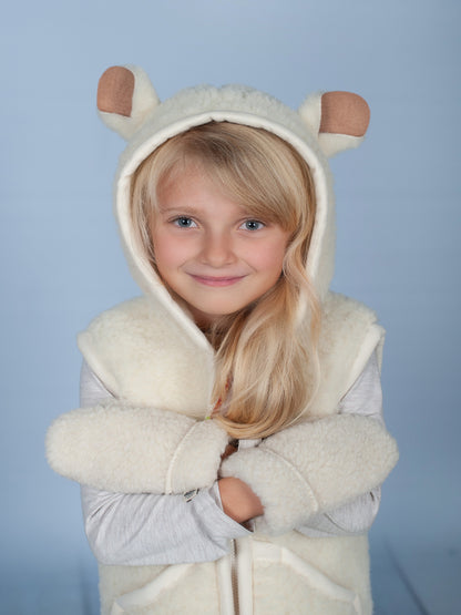 Yoko Wool - Vest Robby ears | children's body warmer made of wool