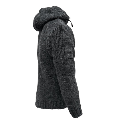 Planet Wool – Cable Knit | Wollcardigan mit Fleecefutter