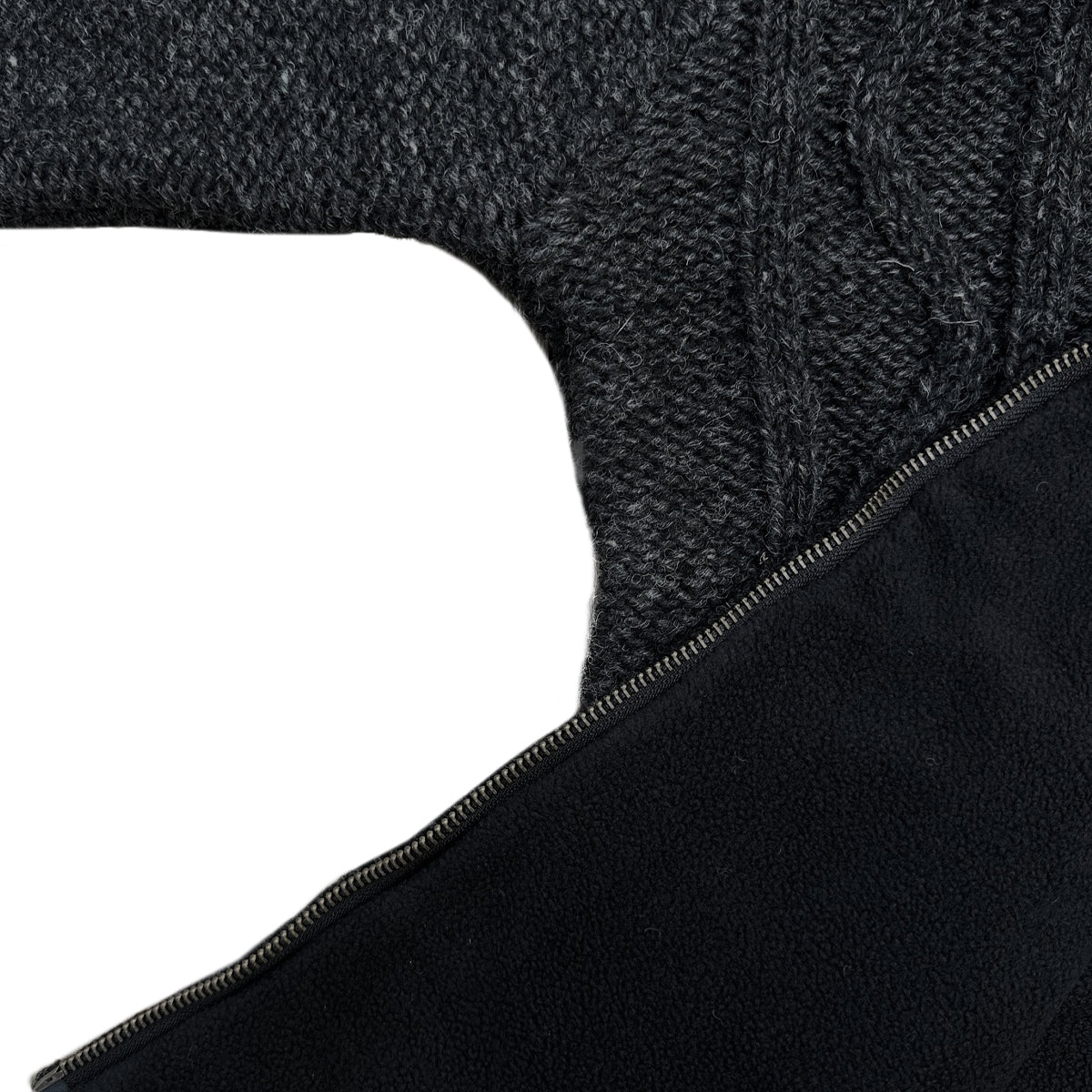 Planet Wool – Cable Knit | Wollcardigan mit Fleecefutter