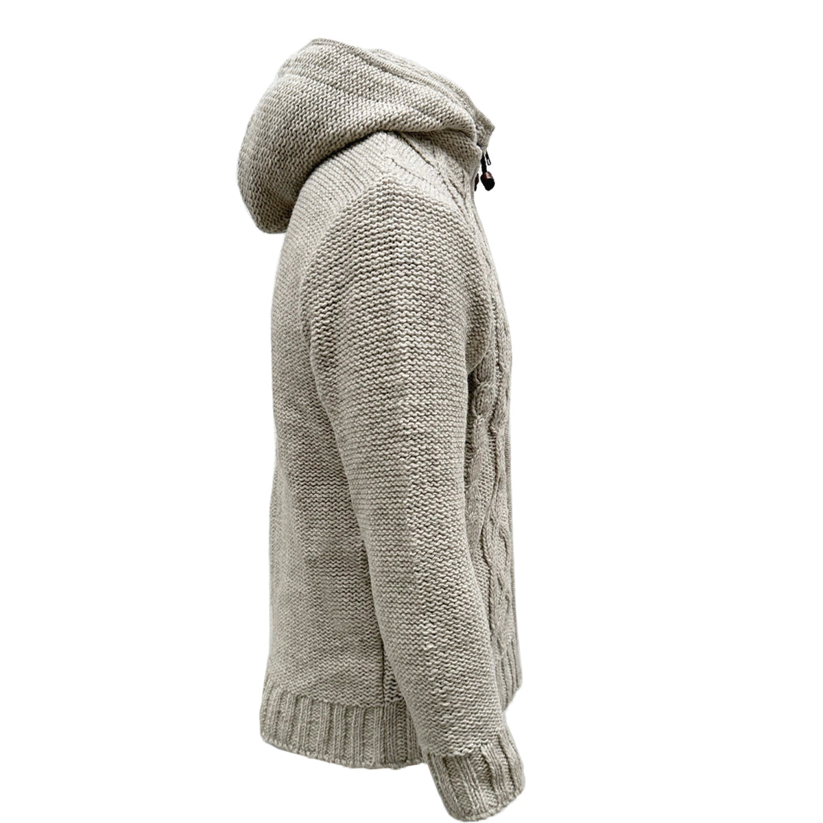 Planet Wool – Cable Knit | Wollcardigan mit Fleecefutter