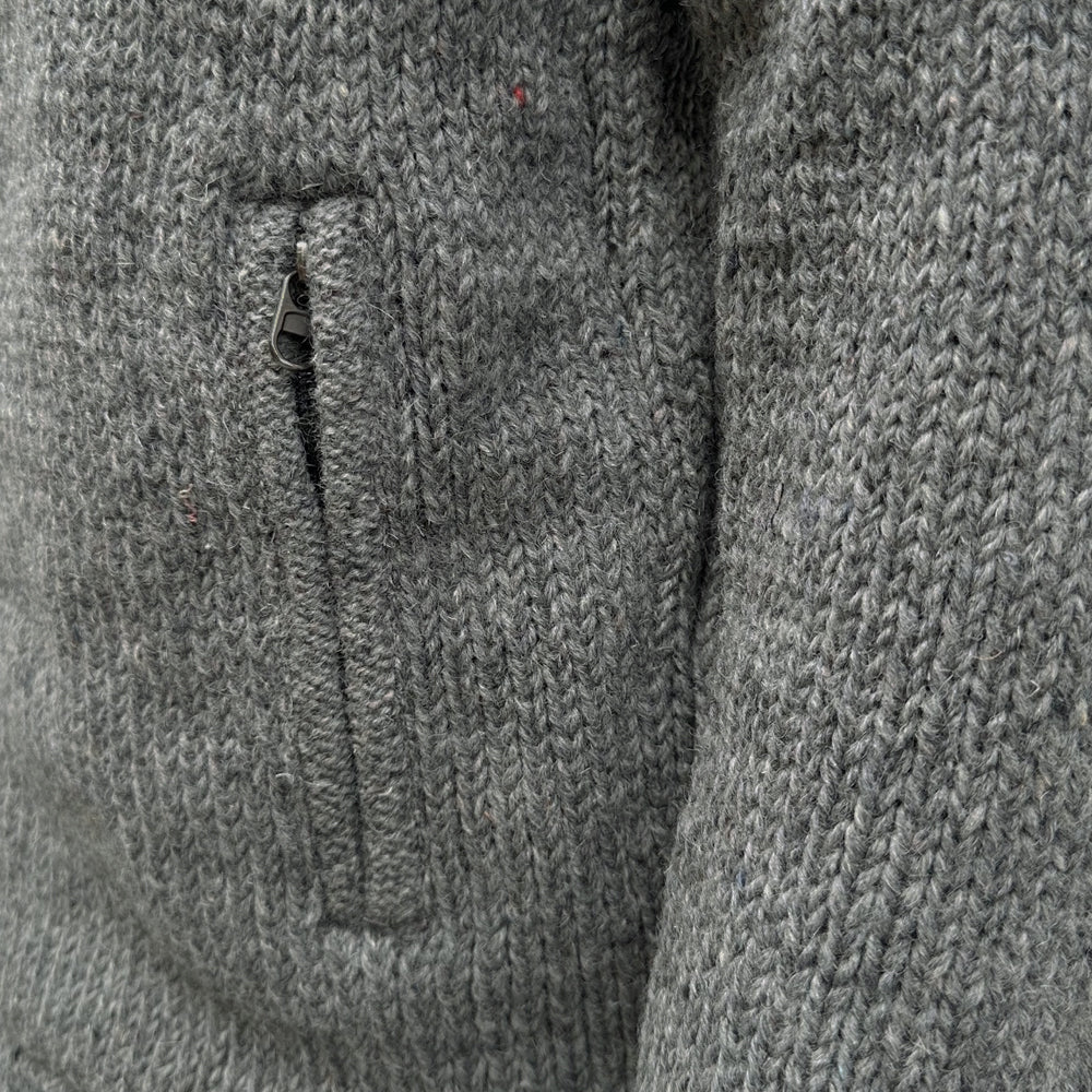 Planet Wool - Big Snowflake Jacket | wollen vest met fleecevoering