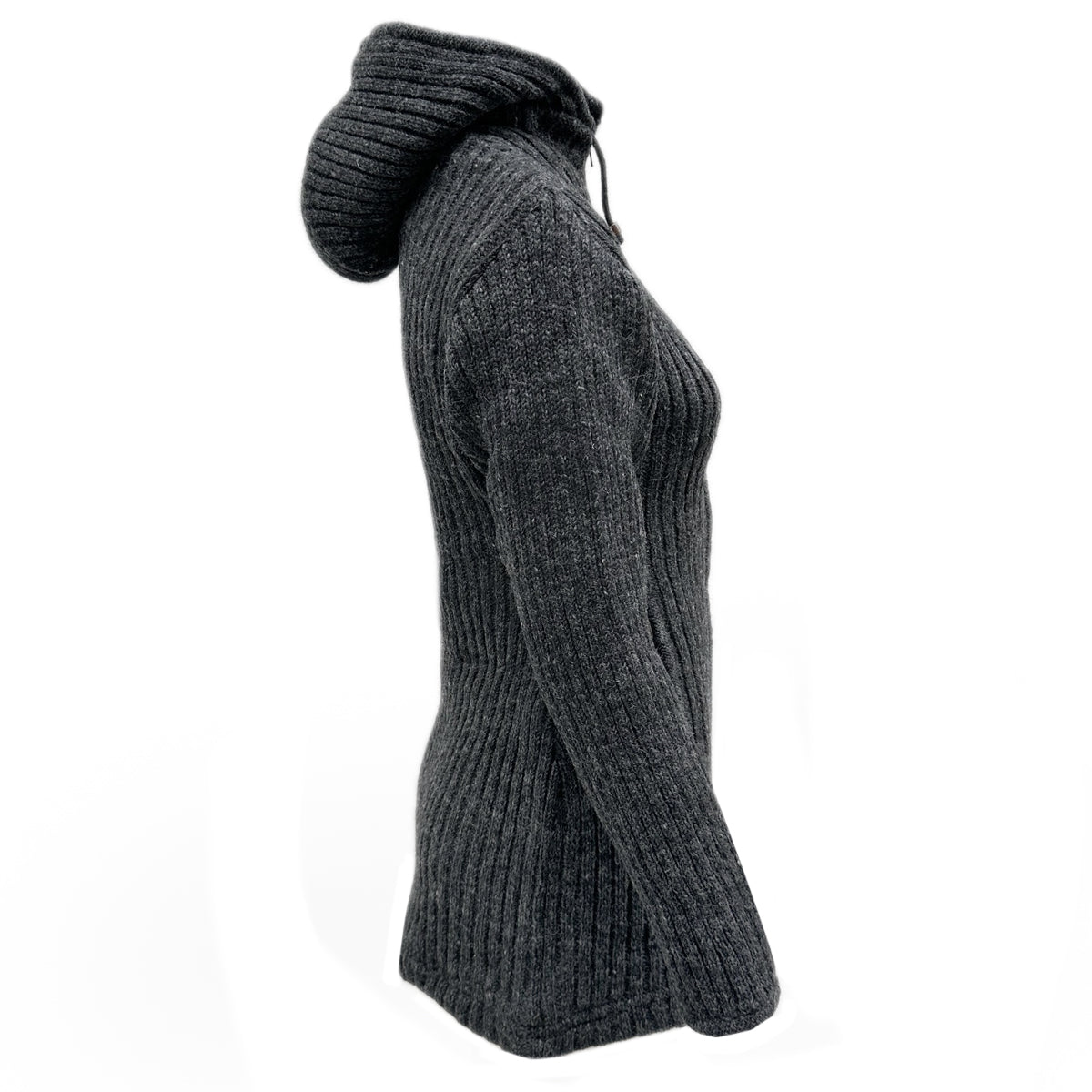 Planet Wool - Long Jacket Rib | langer Woll-Cardigan für Damen