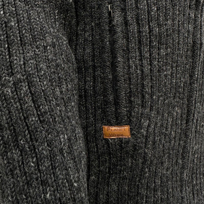 Planet Wool - Long Jacket Rib | langer Woll-Cardigan für Damen