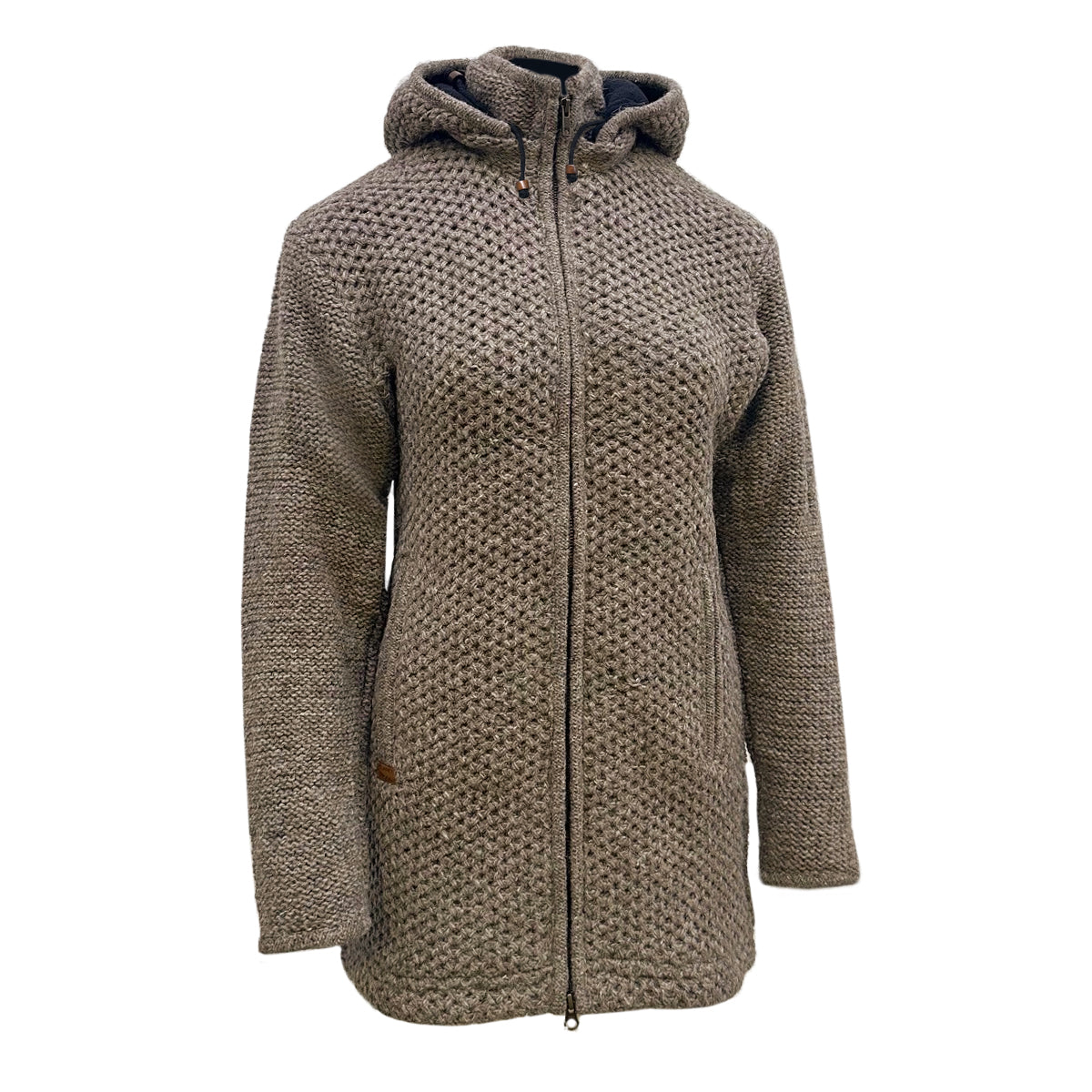 Planet Wool - Long Jacket Tock | Woll-Damenweste mit Fleecefutter