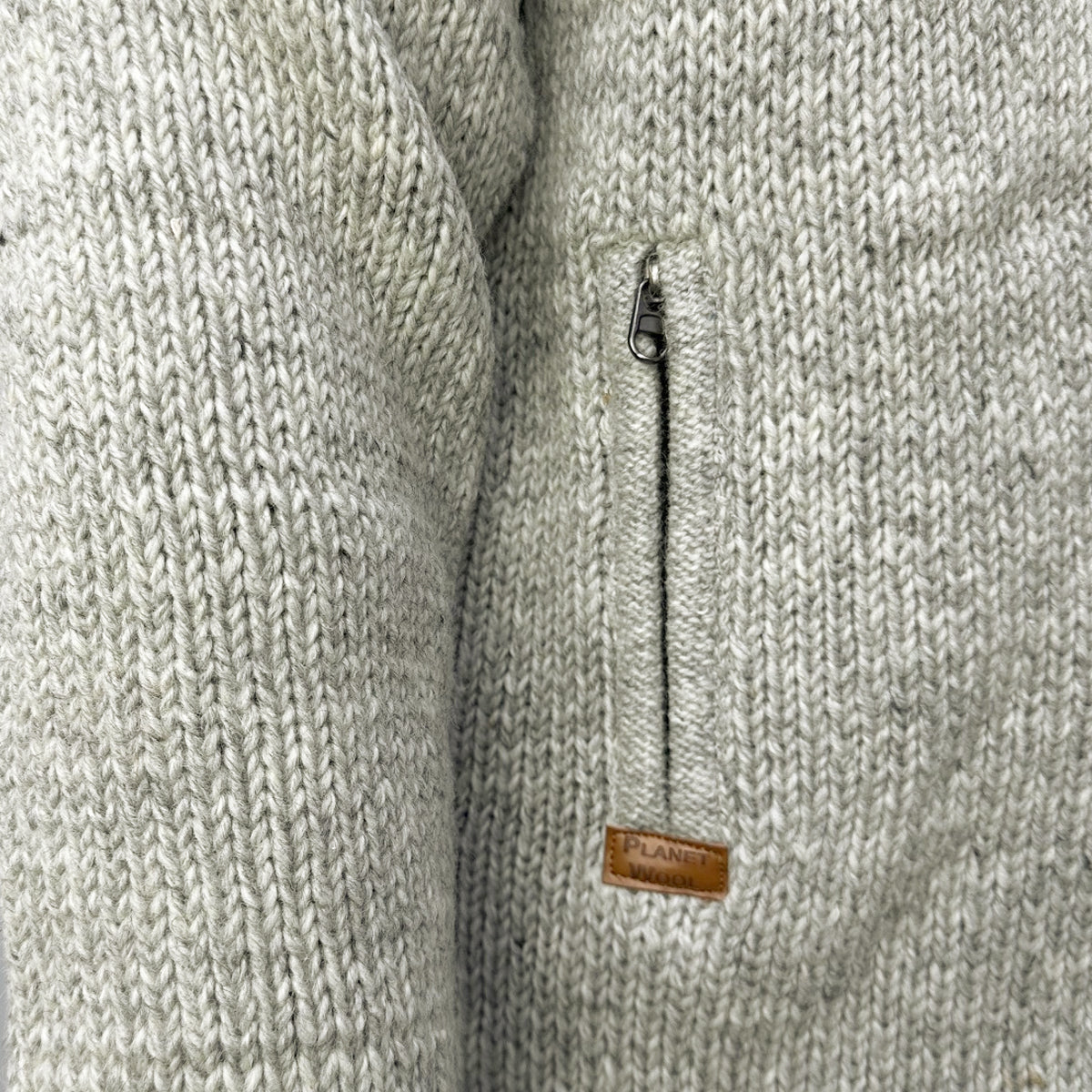 Planet Wool - Cross design | wollen vest met fleecevoering