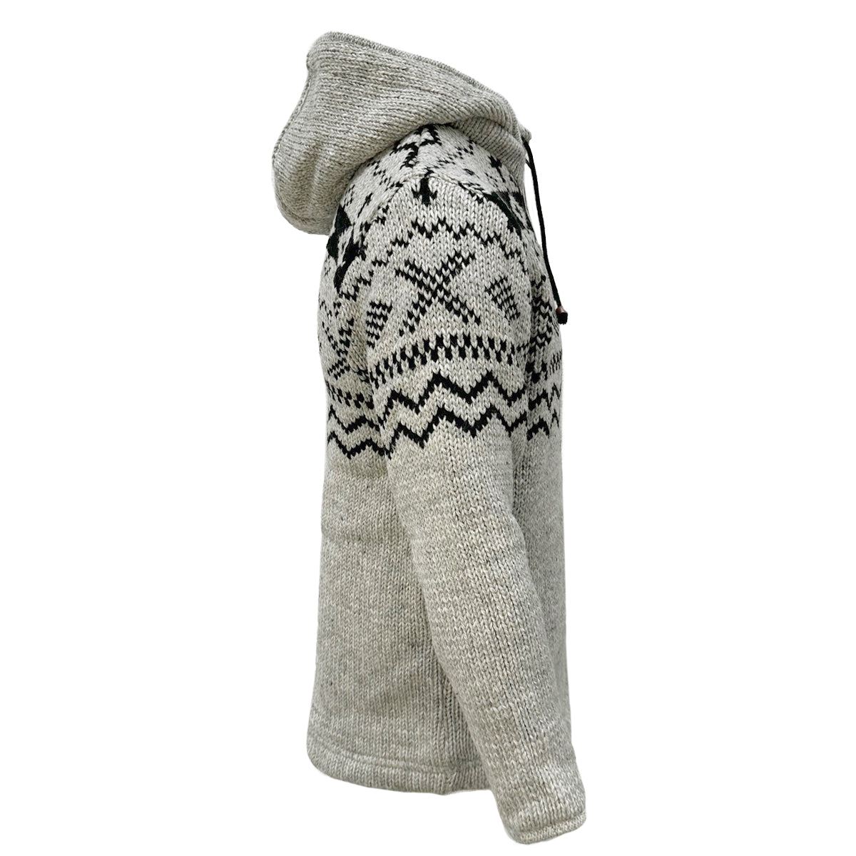 Planet Wool - Cross design | wollen vest met fleecevoering