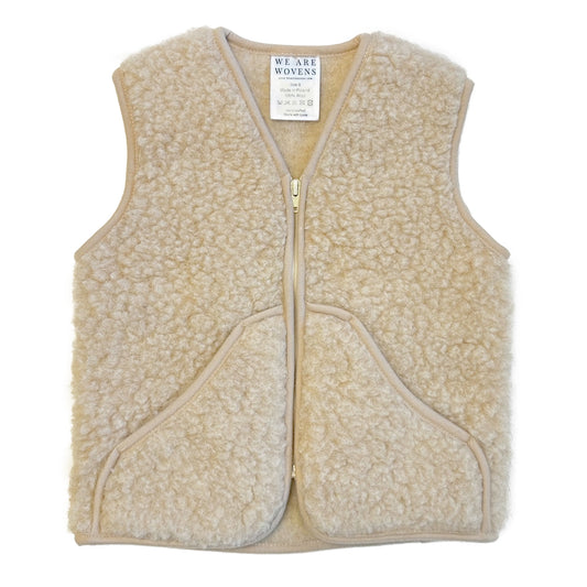 We are Wovens - Kids vest zipper | wollen kinder bodywarmer