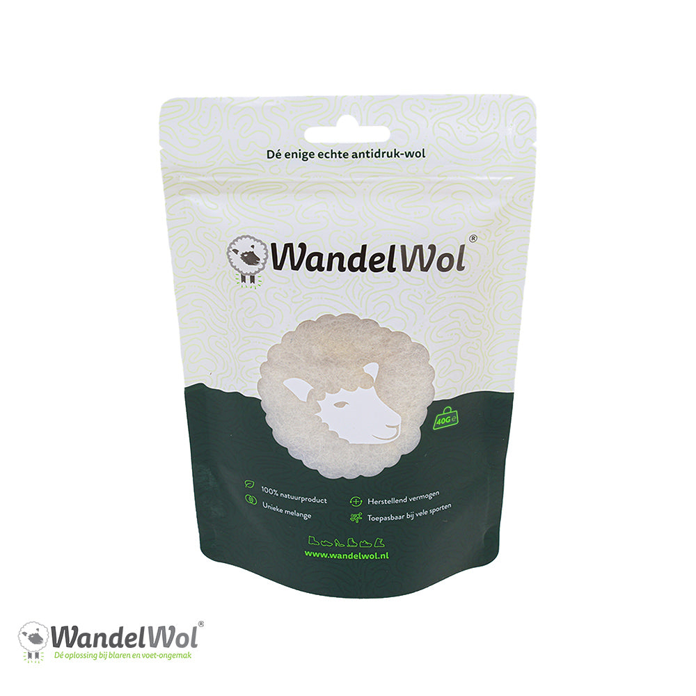 WandelWol - antidruk-wol | wol voor in je schoenen 40 gram