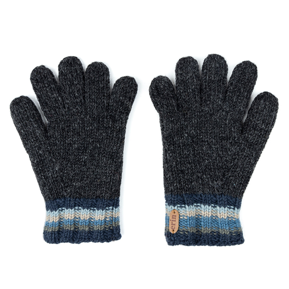 Erin Knitwear - Wool fingergloves | handschoenen van wol Blue