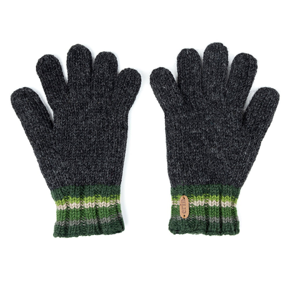 Erin Knitwear - Wool fingergloves | handschoenen van wol Green