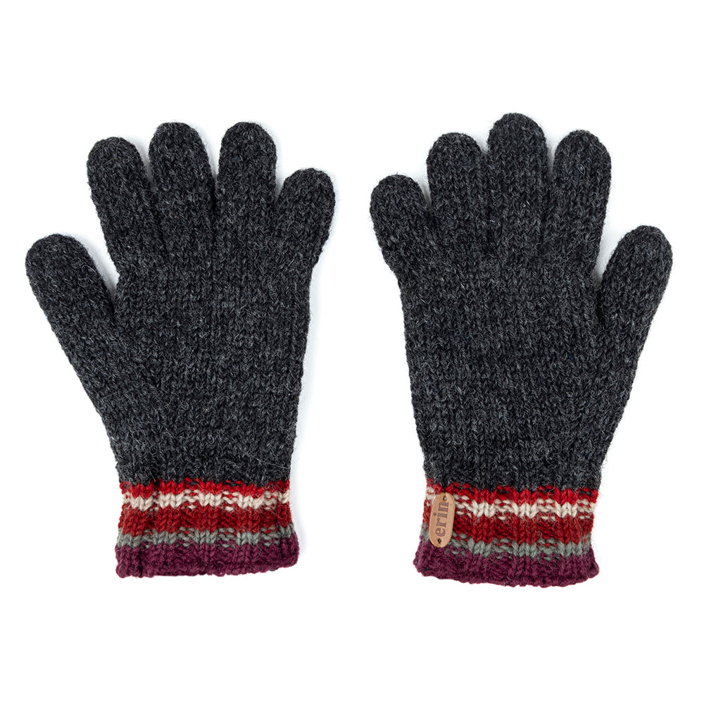 Erin Knitwear - Wool fingergloves | handschoenen van wol Red