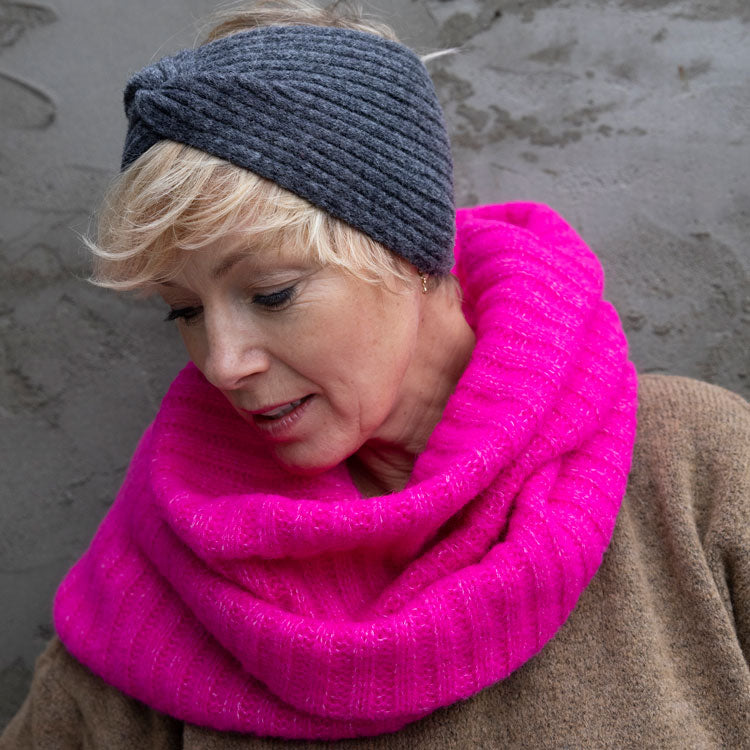 De Reuver - Pip | wollen hoofdband Steel grey