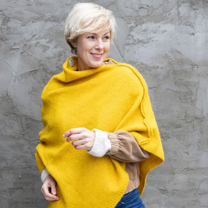 De Reuver - Maud | wollen poncho Banana