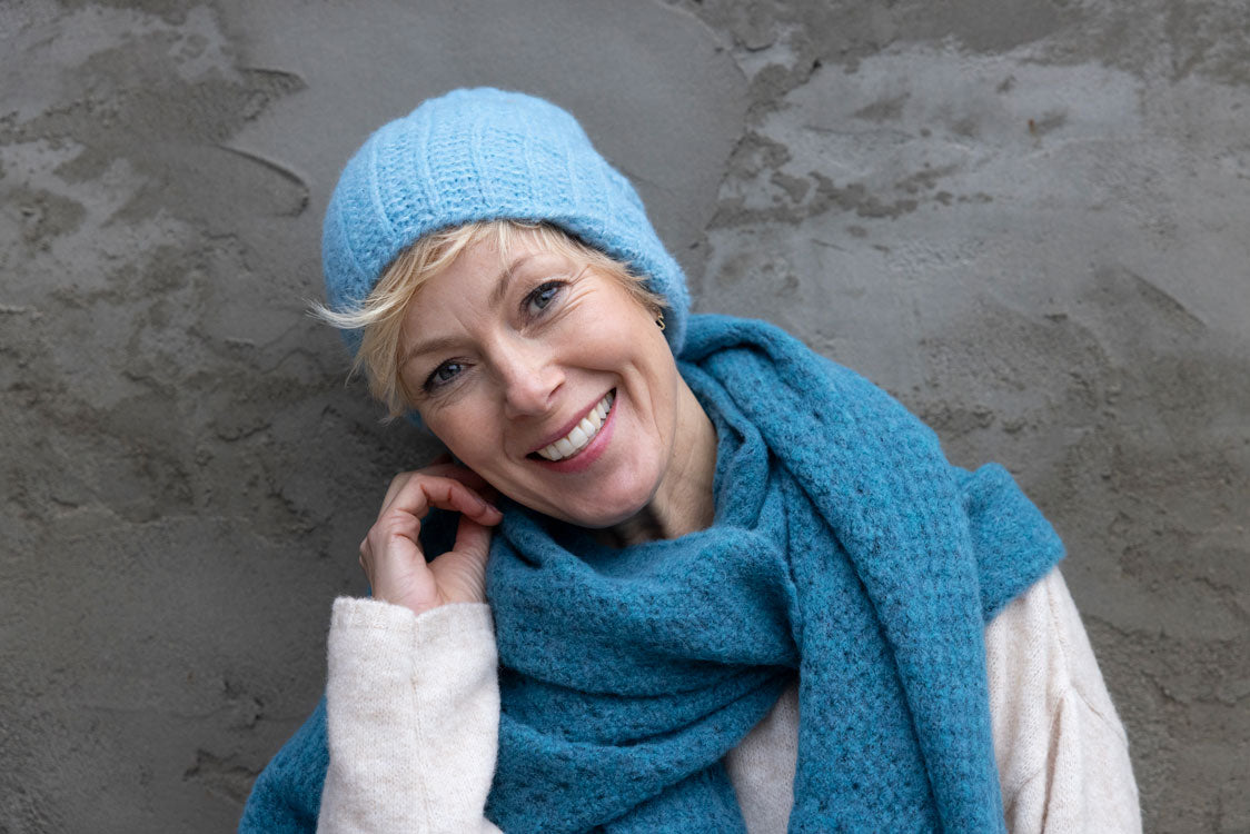 De Reuver - Patty | wollen muts Sky blue