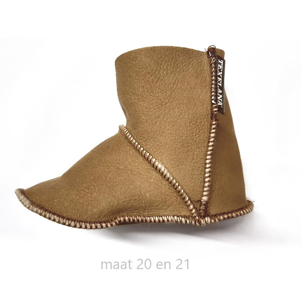 Texelana Marel | babypantoffel van schapenvacht