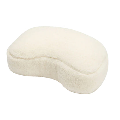 Flokati - Meditationskissen Mond | Yogakissen aus Merinowolle