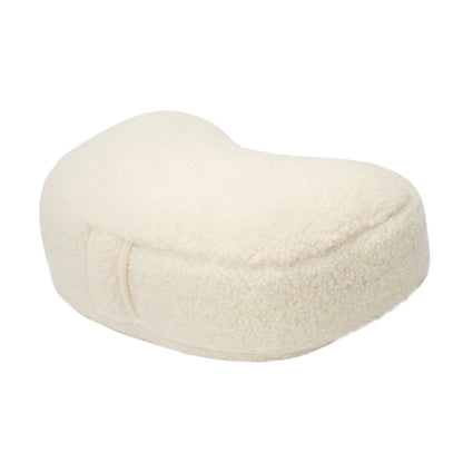 Flokati - Meditationskissen Mond | Yogakissen aus Merinowolle