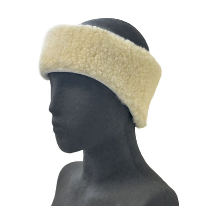 Yoko Wool - headband | hoofdband van schapenwol Natural