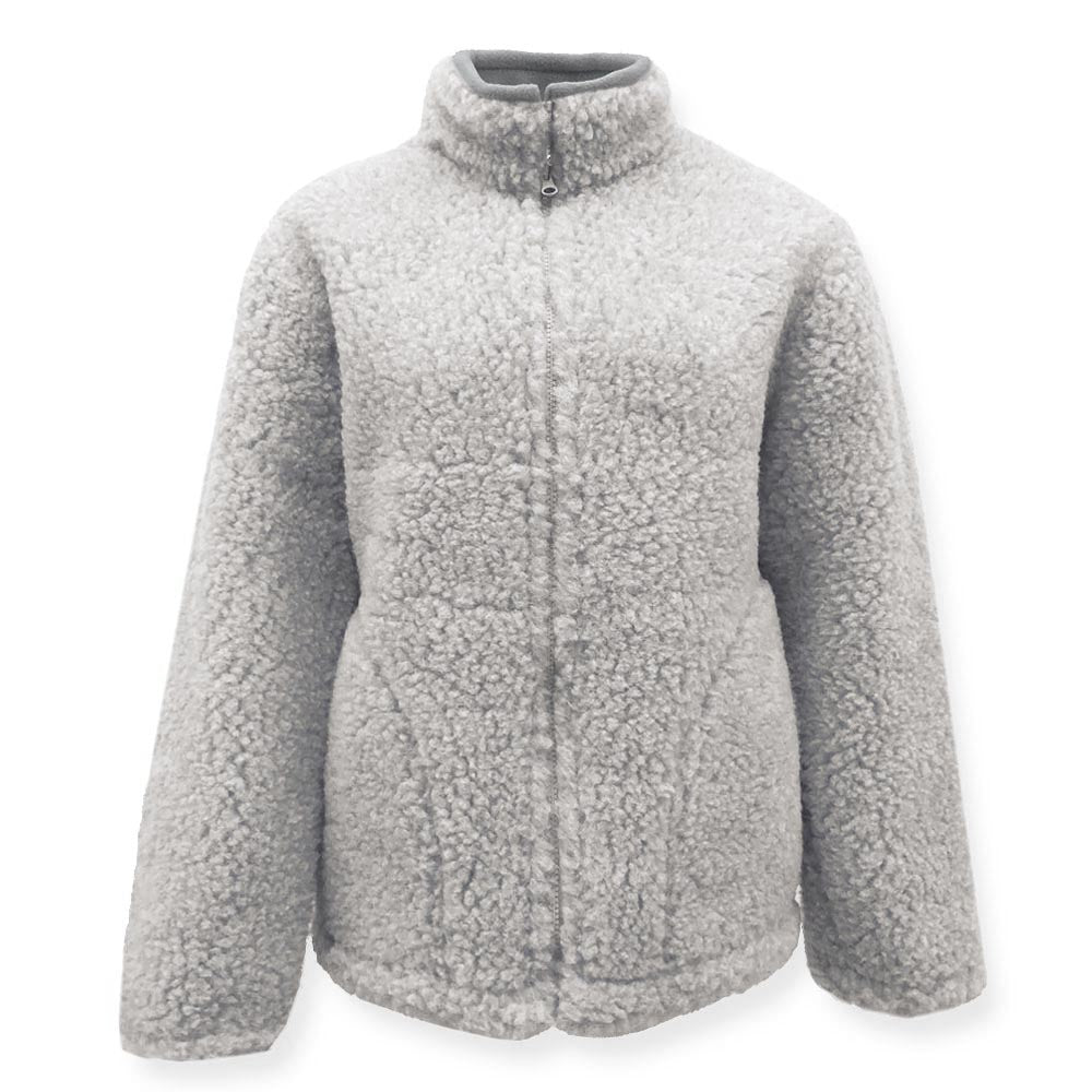 Yoko Wool - Nordic Walker jacket | vest van zachte wol Light grey