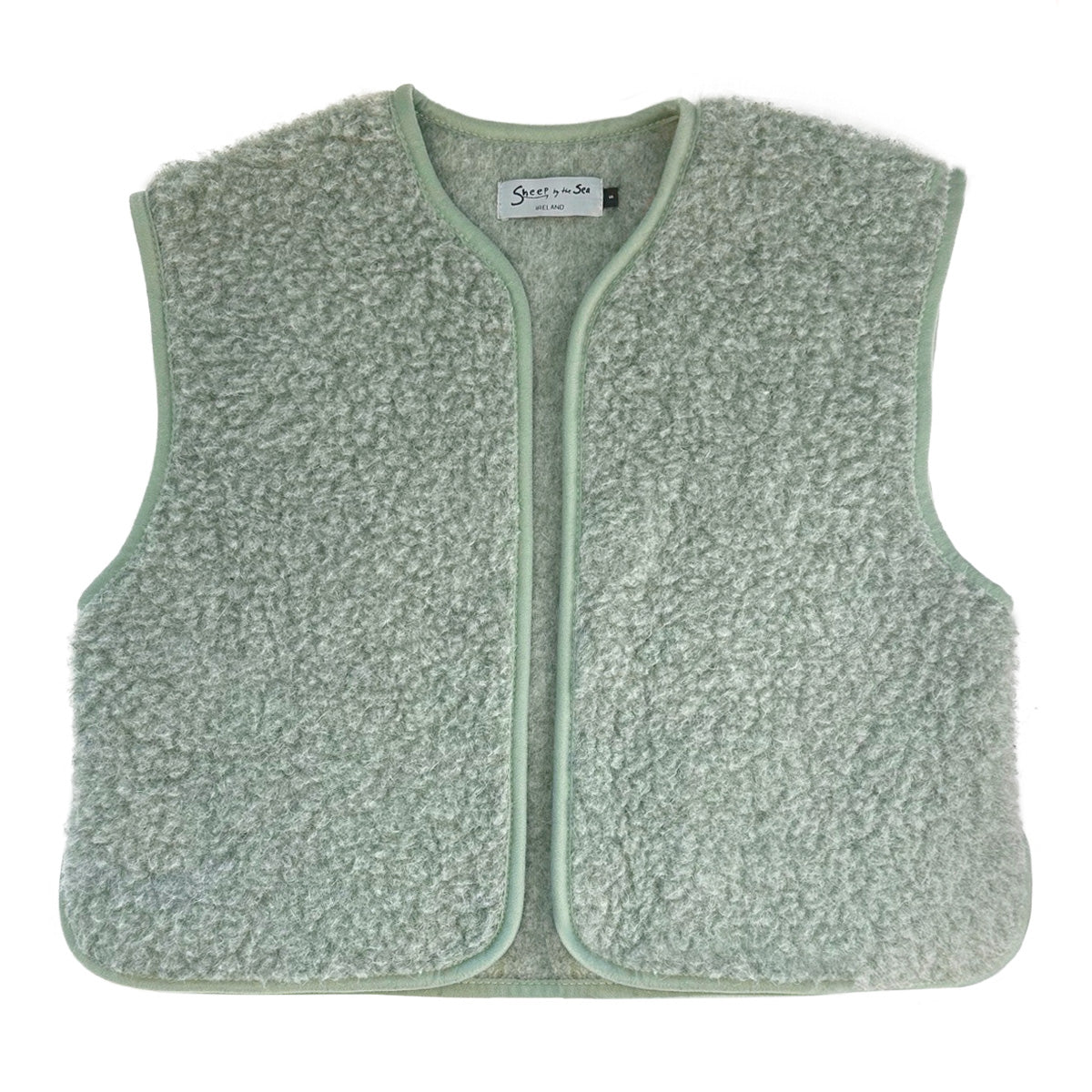Yoko Wool - Camy vest | bodywarmer van wolborg Green