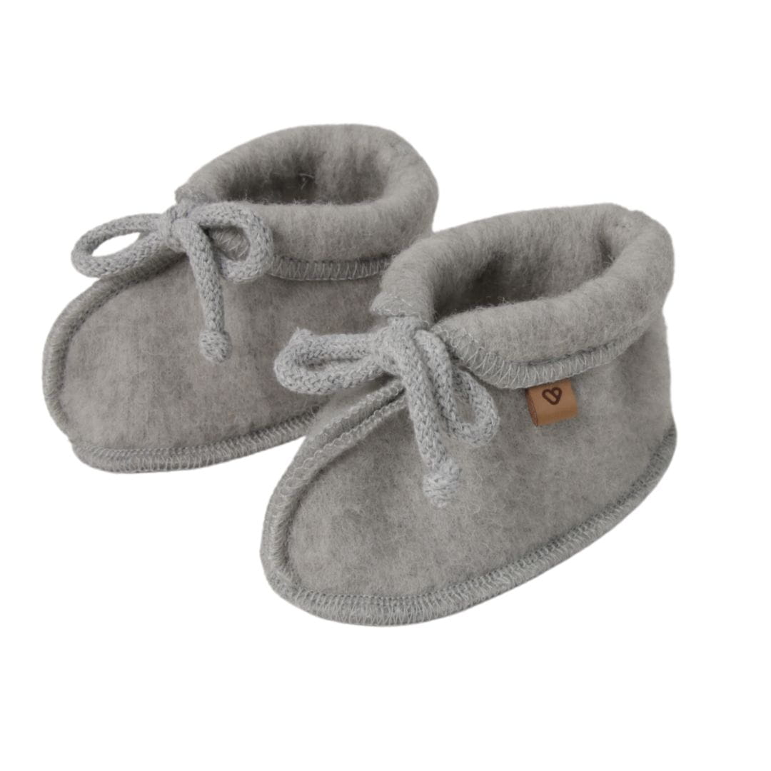 Zaffiro - Baby shoes | wollen babypantoffel Grey
