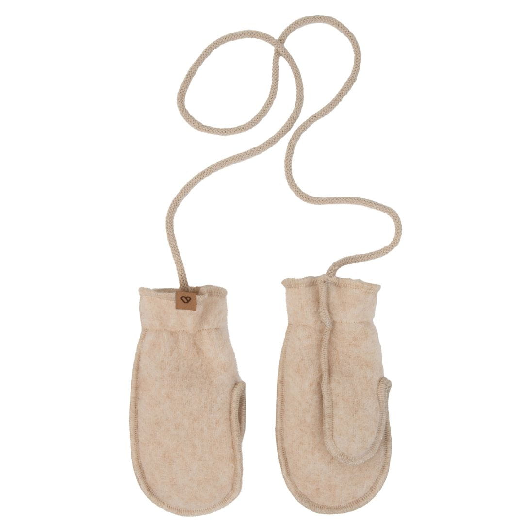 Zaffiro - Kiddy hand muff | wollen kinderwanten Beige