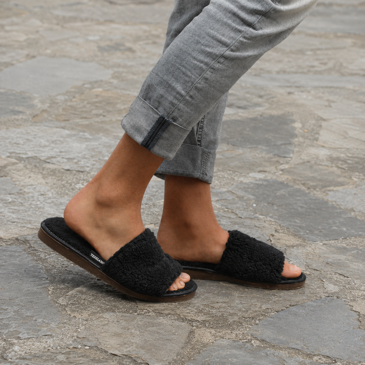 Texelana - Zanzibar | Schaffell-Flipflop
