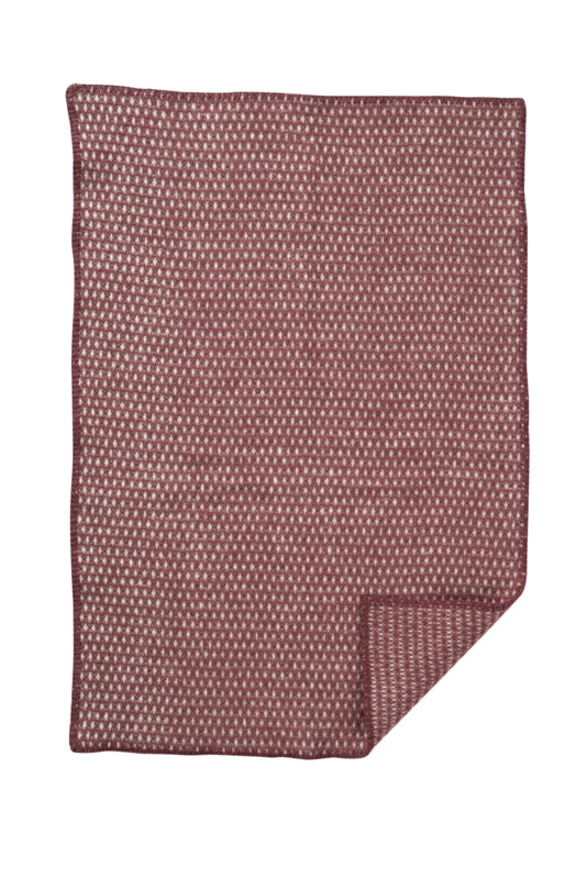 Klippan - Knut Baby | wiegdeken van lamswol Rose Brown