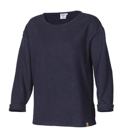 Ivanhoe Knitted in Sweden - Bystad Solid | wollen damestrui Navy