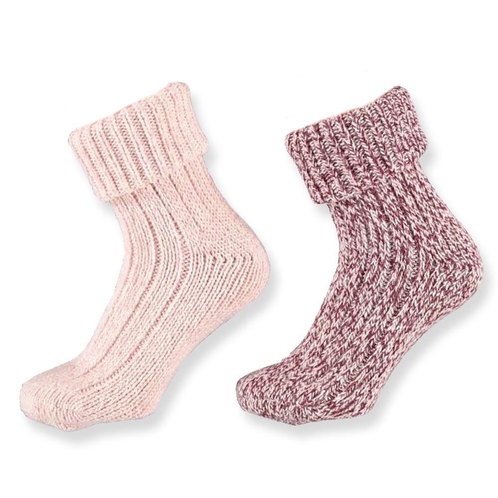 Apollo | huissokken 2 pack Multi Pink (Roze Brique)