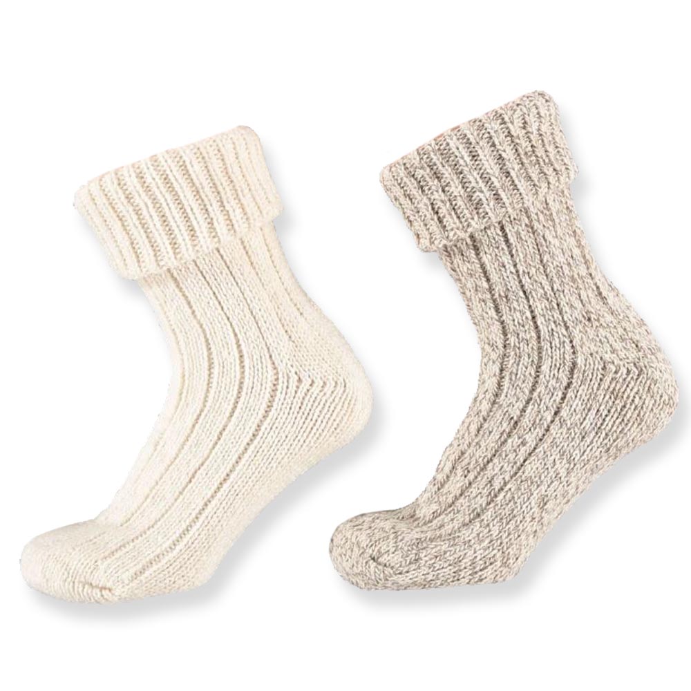 Apollo | huissokken 2 pack Multi Beige (Wit beige)