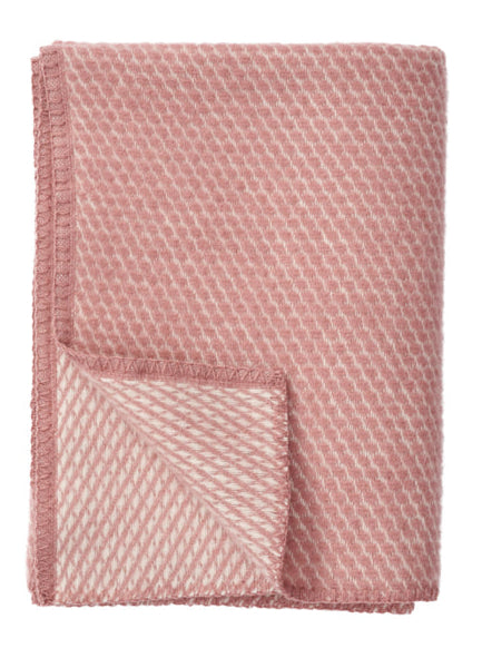 Klippan - Velvet | ledikantdeken van lamswol Rose 90x130 cm.