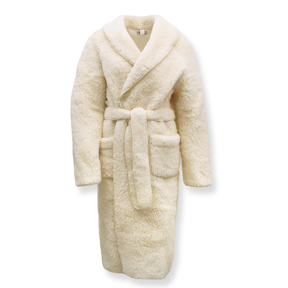 Yoko Wool | bathrobe of sheep's wool and tricot