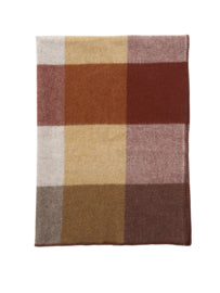 Klippan - Block | plaid van lamswol Rust 130x180 cm.