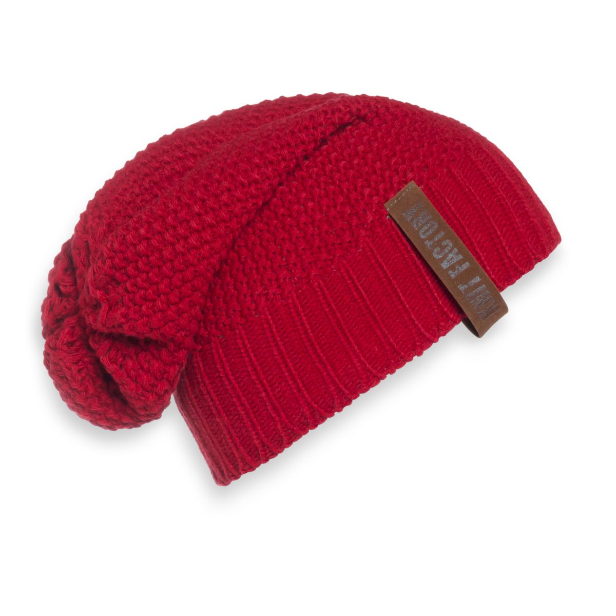 Knit Factory - Coco beanie | gebreide muts Bright red