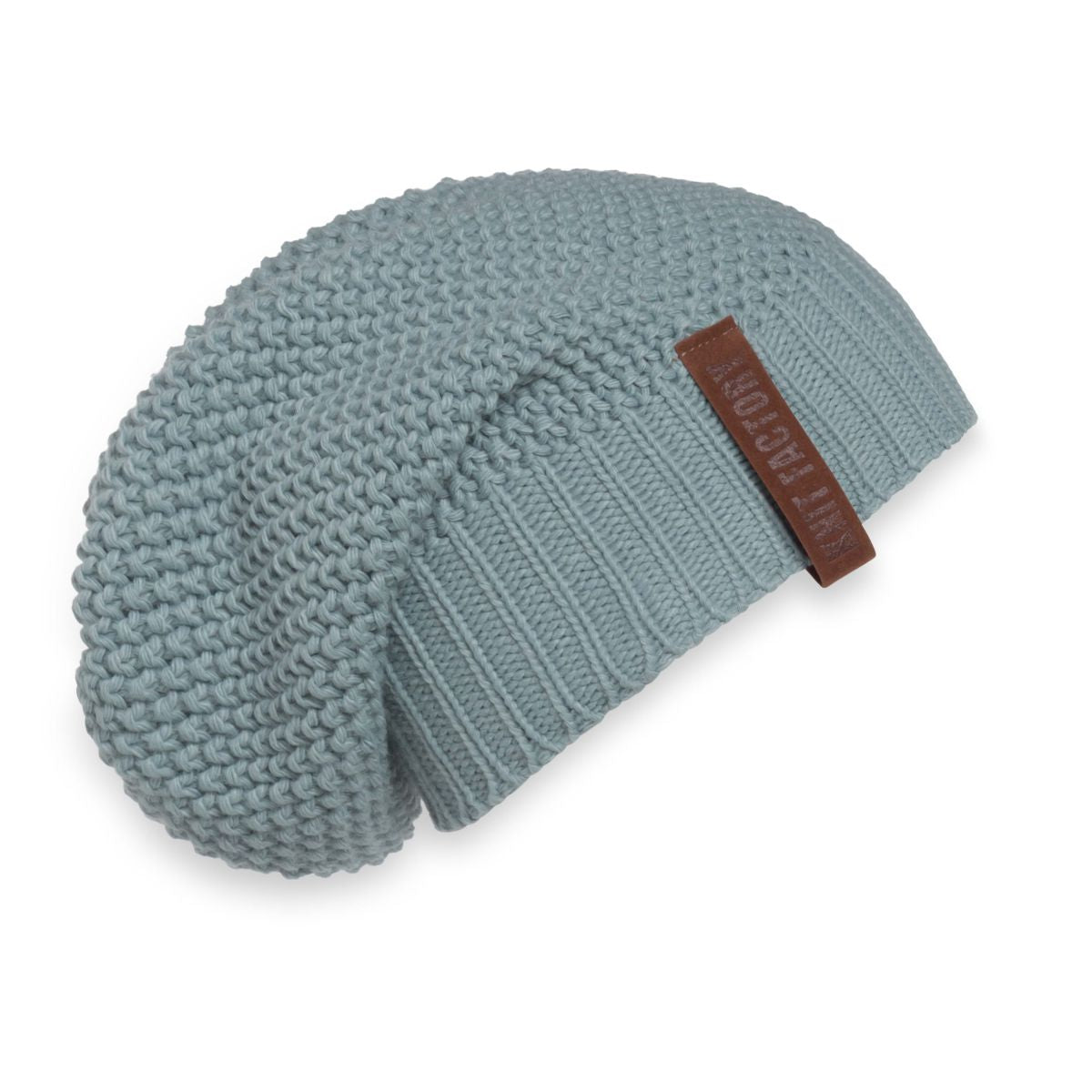Knit Factory - Coco beanie | gebreide muts Stone green