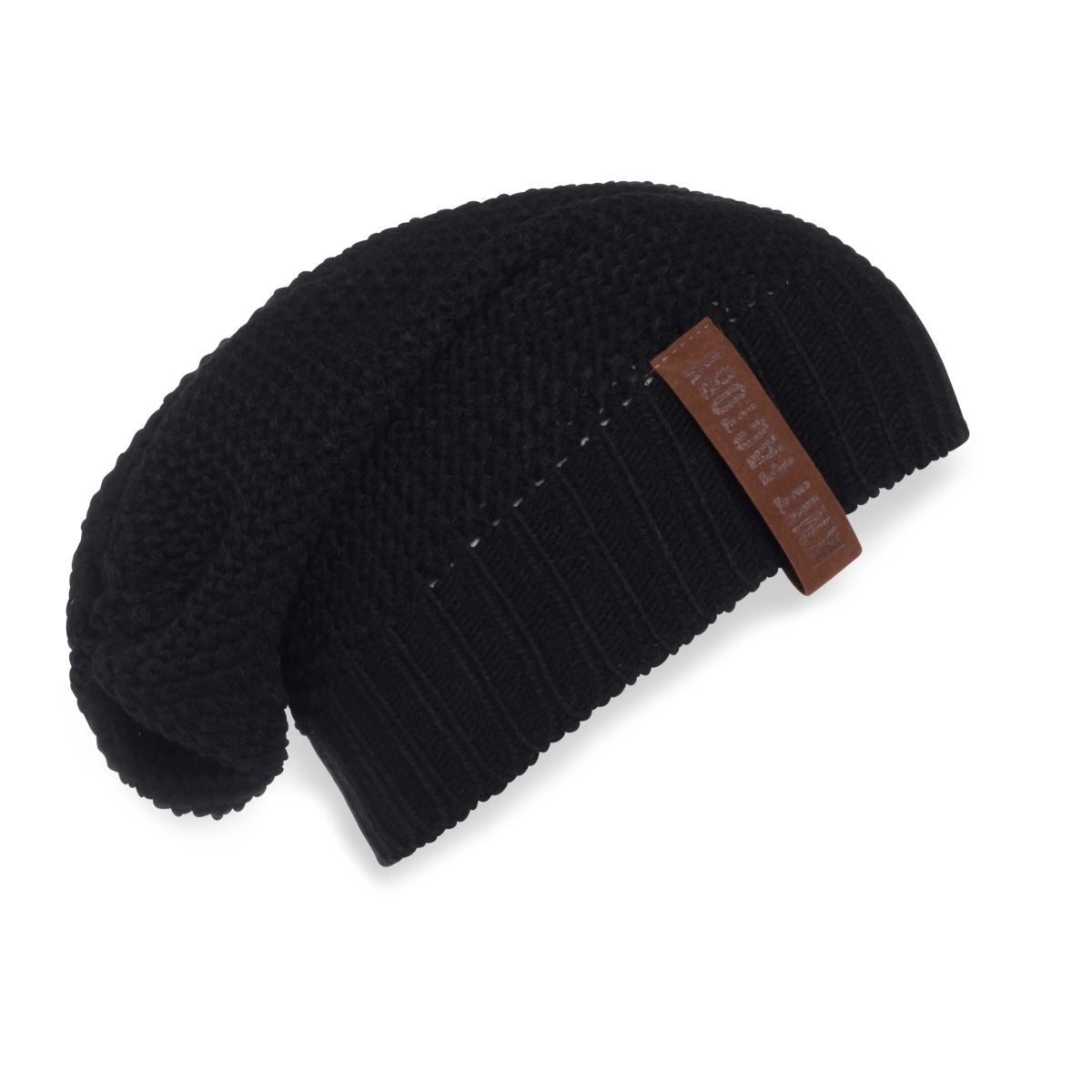 Knit Factory - Coco beanie | gebreide muts Zwart