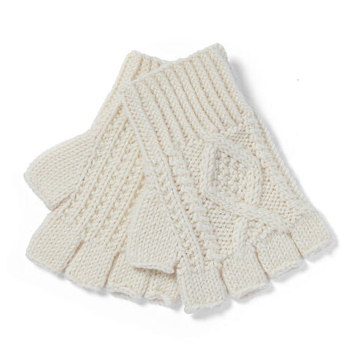 Aran Woollen Mills - R210 | handschoenen zonder vingers White