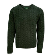 Emerald Style - M Baltimore CN | wollen herentrui van lamswol Barbour Green