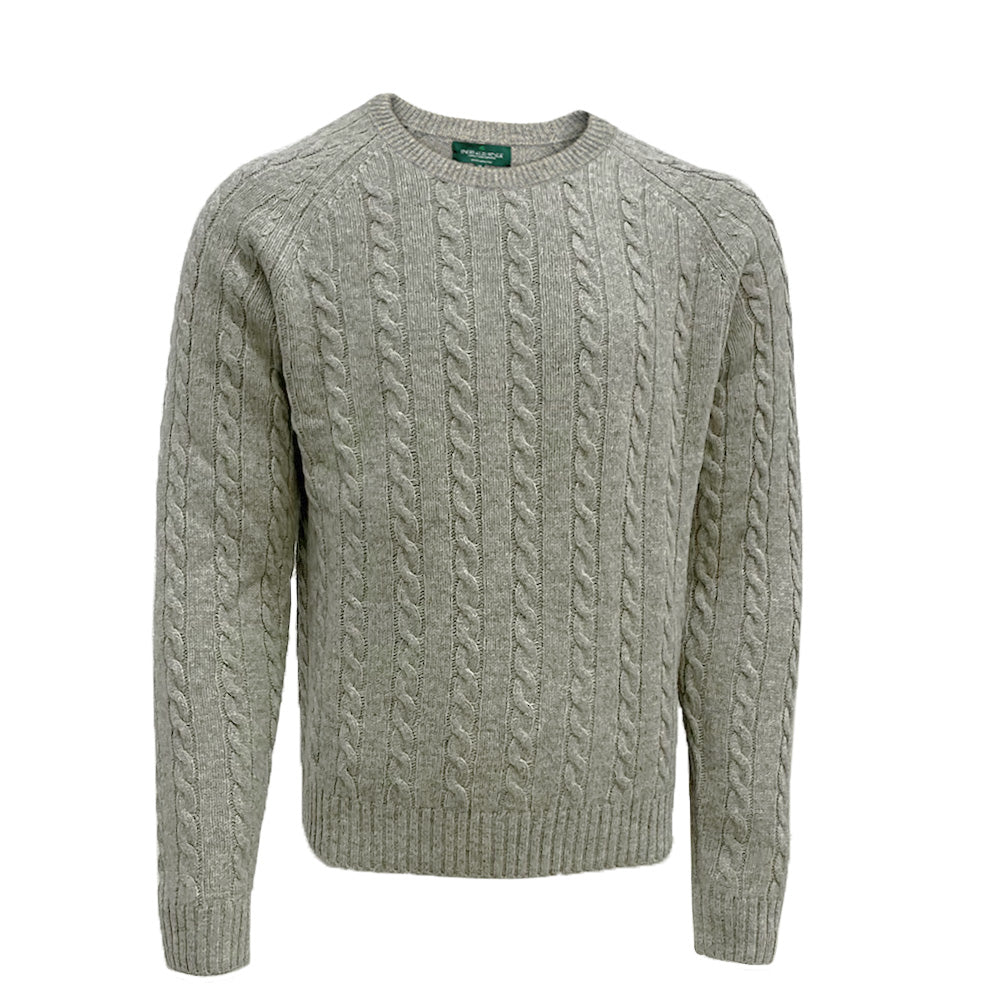 Emerald Style - M Baltimore CN | wollen herentrui van lamswol Oatmeal