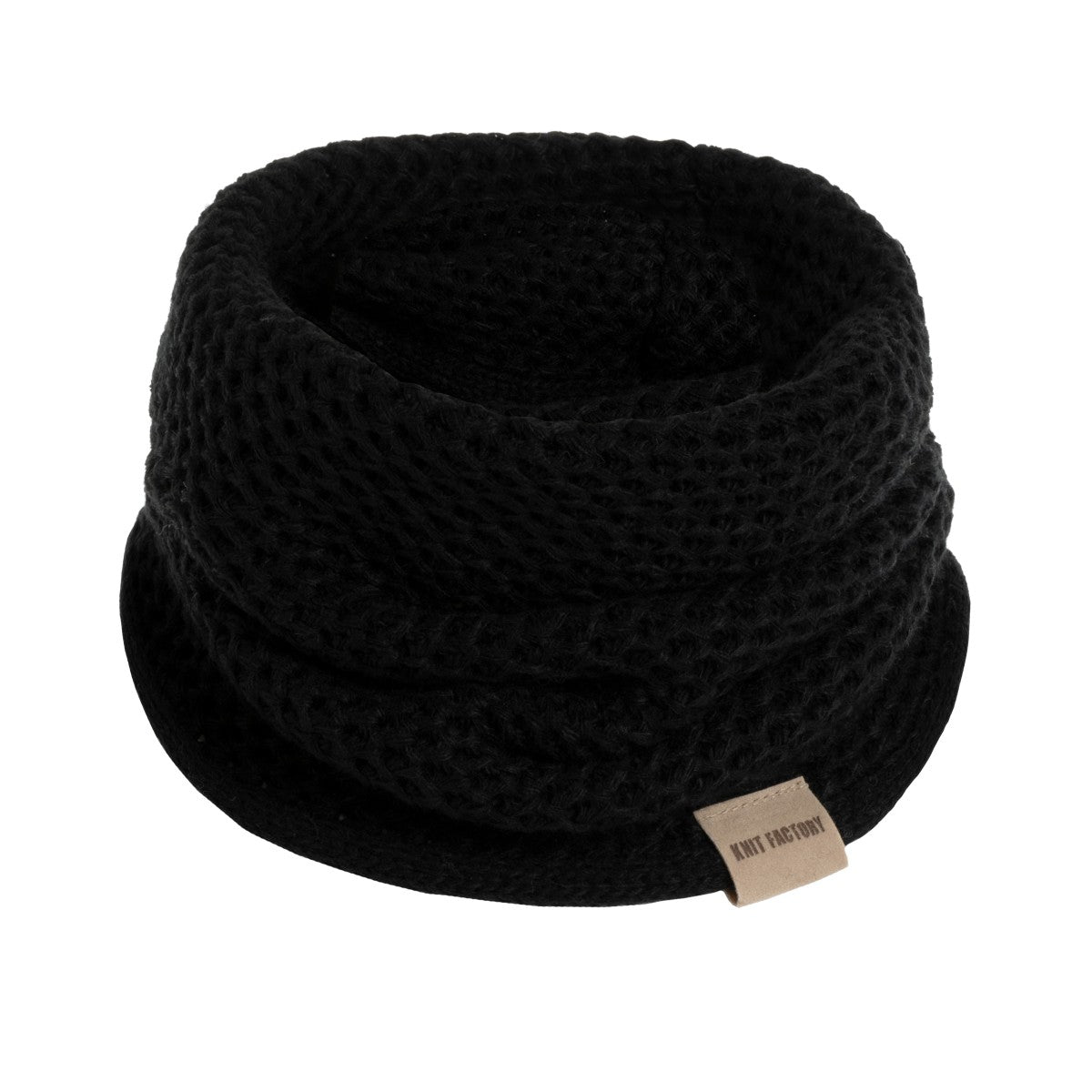 Knit Factory - Enya Colsjaal Zwart