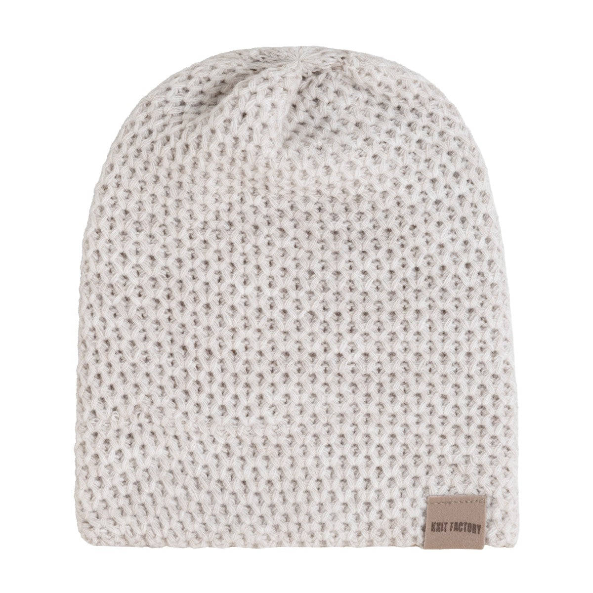 Knit Factory - Enya beanie | gebreide muts Beige