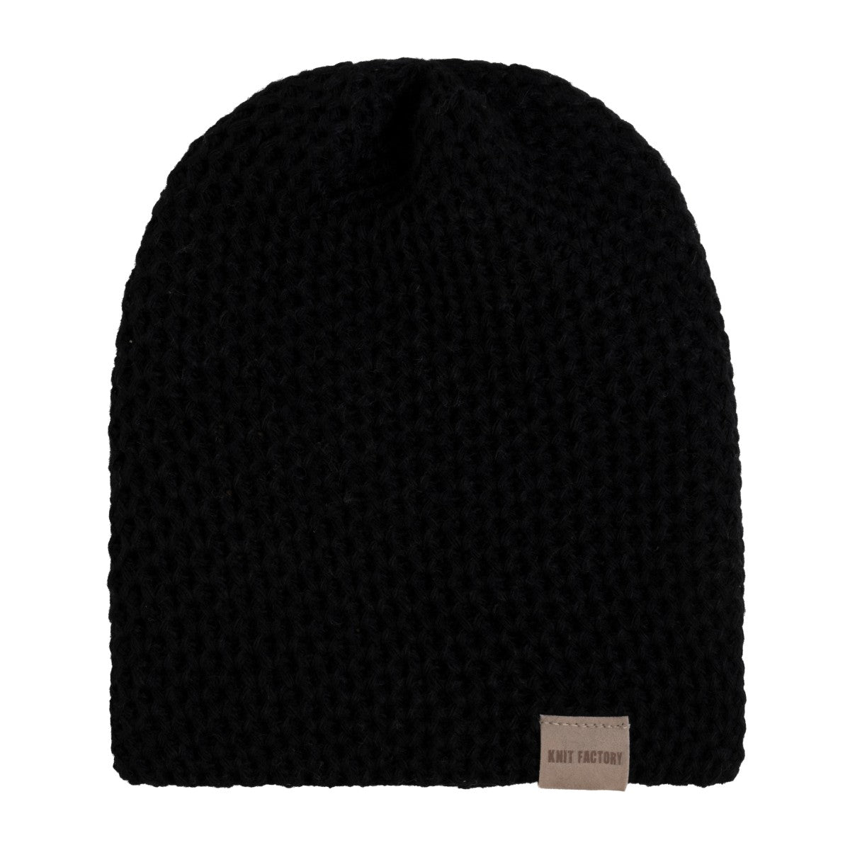 Knit Factory - Enya beanie | gebreide muts Zwart